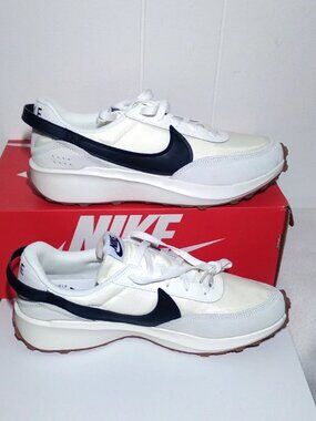 Nike Womens Sz 11 Waffle Debut DH9523-109 Women's Sail White Black Gum New Box